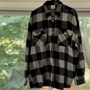 Rothco Extra Heavyweight Buffalo Plaid Flannel Shirt, Grey Plaid, XXL